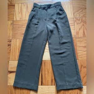 Aritzia Wilfred Effortless Pants Olive Green (Hemmed)